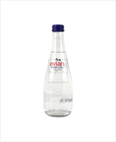 EVIAN SPARKLING NATURAL MINERAL WATER 330ML