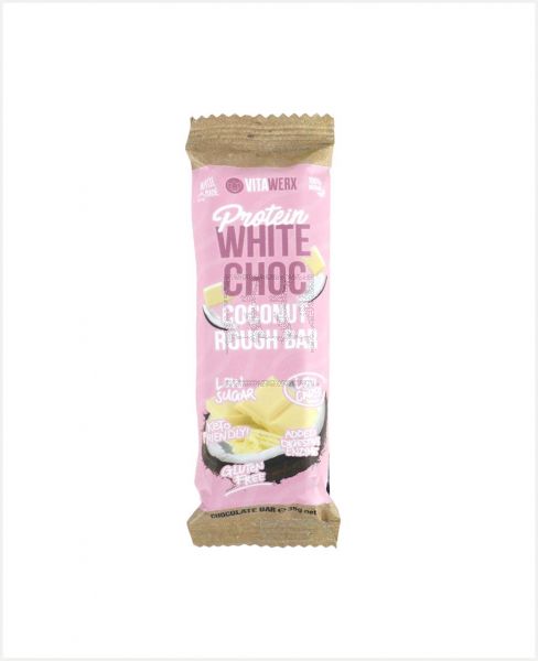 VITAWERX PROTEIN WHITE CHOCOLATE COCONUT BAR 35GM