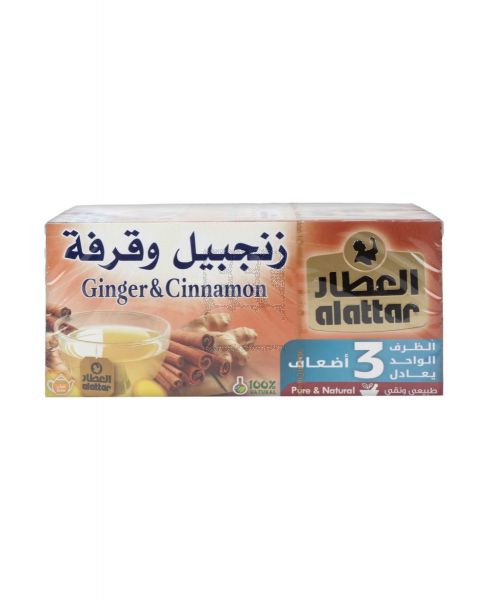 AL ATTAR GINGER AND CINNAMON TEA BAG 25PCS 37.5GM