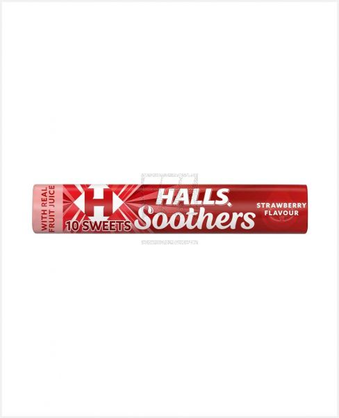 HALLS SOOTHERS STRAWBERRY 45GM