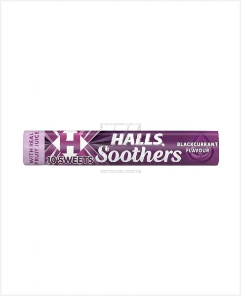 HALLS SOOTHERS BLACKCURRANT FLAVOUR 45GM