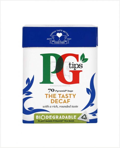 PG TIPS DECAF TEA BAGS 70PCS 203GM