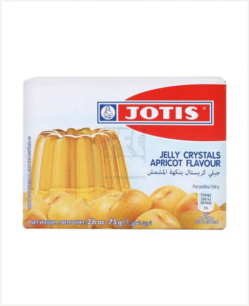 JOTIS JELLY CRYSTALS APRICOT FLAVOUR 75GM