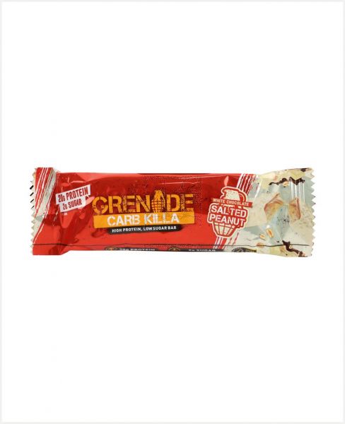 GRENADE HIGH PROTEIN BAR WHITE CHOCOLATE SALTED PEANUT 60GM