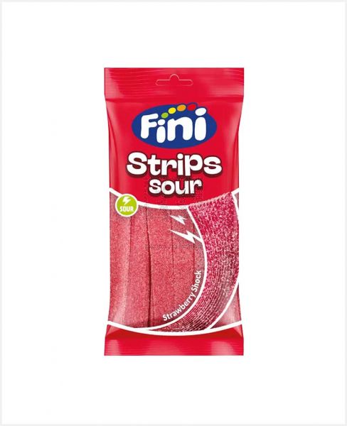 FINI SOUR TONGUES STRAWBERRY SHOCK CANDY 80GM