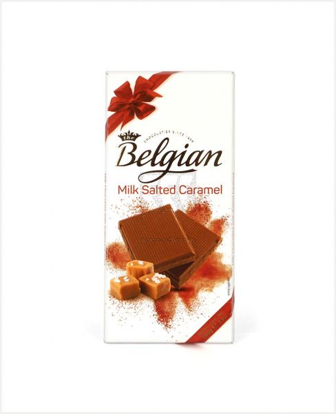 BELGIAN CHOCOLATE MILK SALTED CARAMEL 100GM
