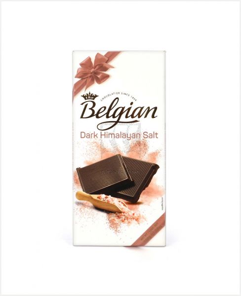 BELGIAN CHOCOLATE DARK HIMALAYAN SALT 100GM