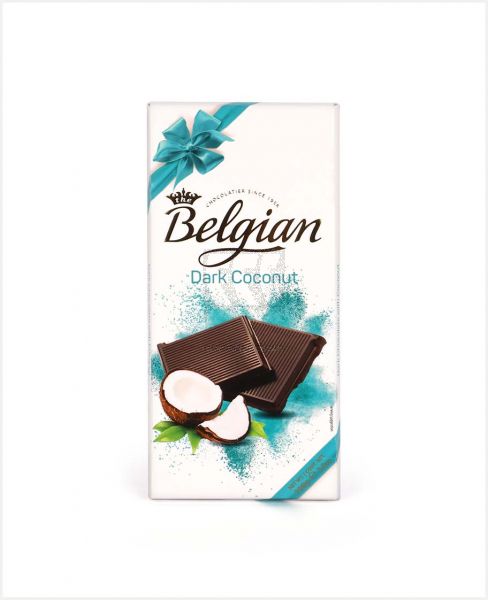 BELGIAN CHOCOLATE DARK COCONUT 100GM