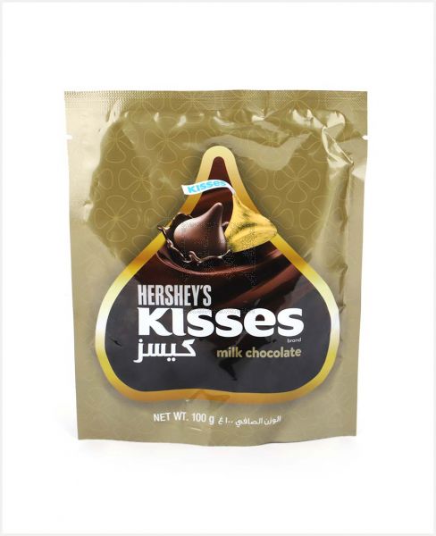 HERSHEY'S KISSES MILK CHOCOLATE 100GM