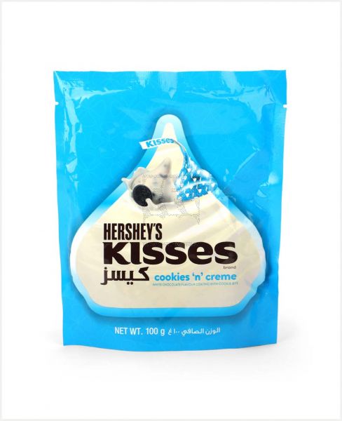 HERSHEY'S KISSES COOKIES N CREME 100GM