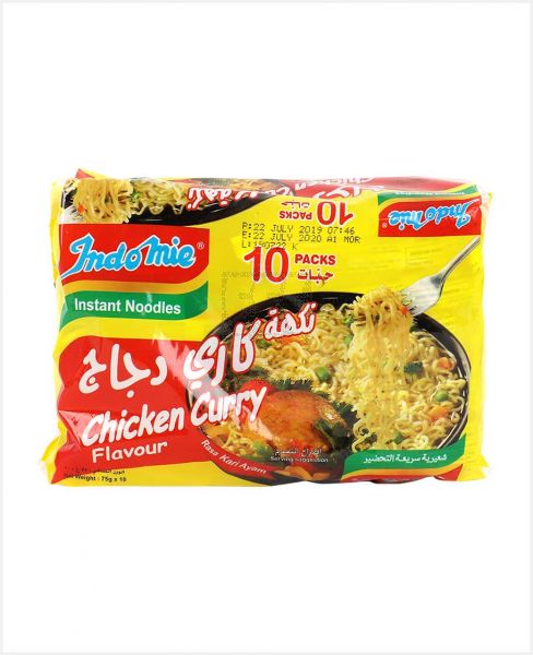 INDOMIE INSTANT NOODLES CHICKEN CURRY 10X75GM