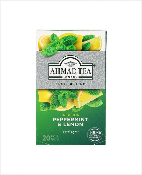 AHMAD TEA INFUSION PEPPERMINT AND LEMON 20S 30GM