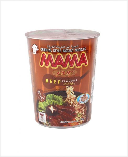 MAMA BEEF FLAVOUR INSTANT NOODLES CUP 70GM