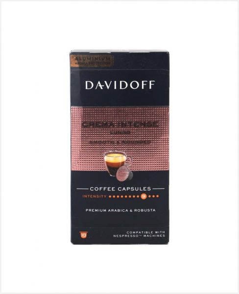DAVIDOFF CREMA INTENSE LUNGO COFFEE CAPSULES 10S 55GM