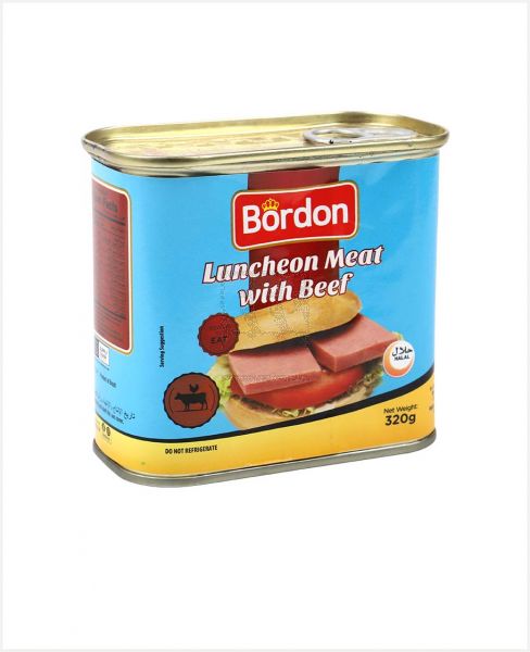 BORDON LUNCHEON MEAT WITH BEEF 320GM
