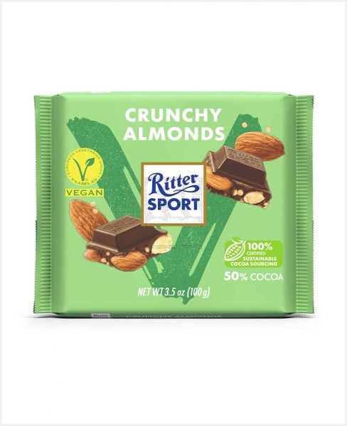 RITTER SPORT 50% KAKAO VEGAN MANDEL QUINOA 100GM