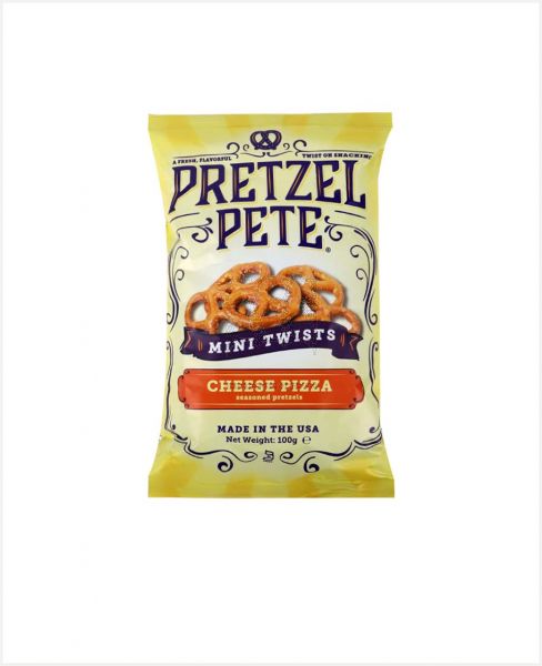 PRETZEL PETE MINI TWISTS CHEESE PIZZA 100GM