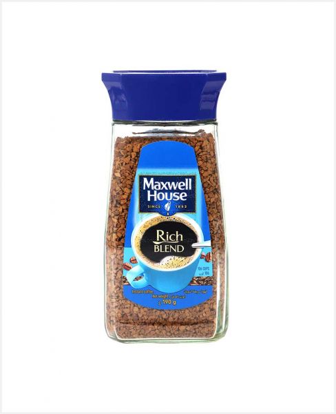 MAXWELL HOUSE RICH BLEND INSTANT COFFEE 190GM