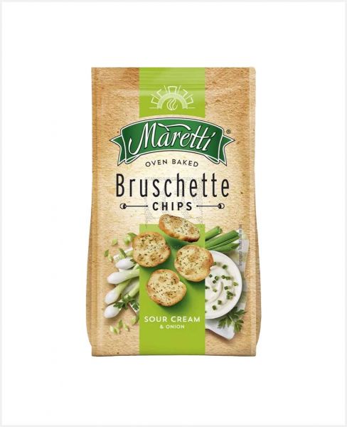 MARETTI OVEN BAKED BRUSCHETTE CHIPS SOURCREAM AND ONION 70GM