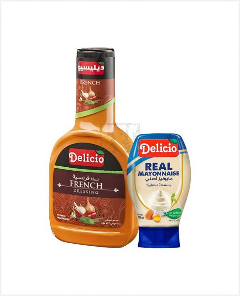 DELICIO SALAD DRESSING 532ML+ MAYONNAISE REAL 300ML ASSTD
