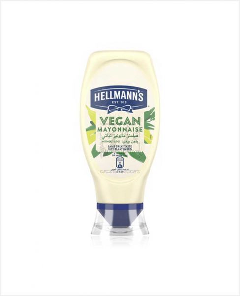 HELLMANN'S VEGAN MAYONNAISE WITHOUT EGGS 405GM