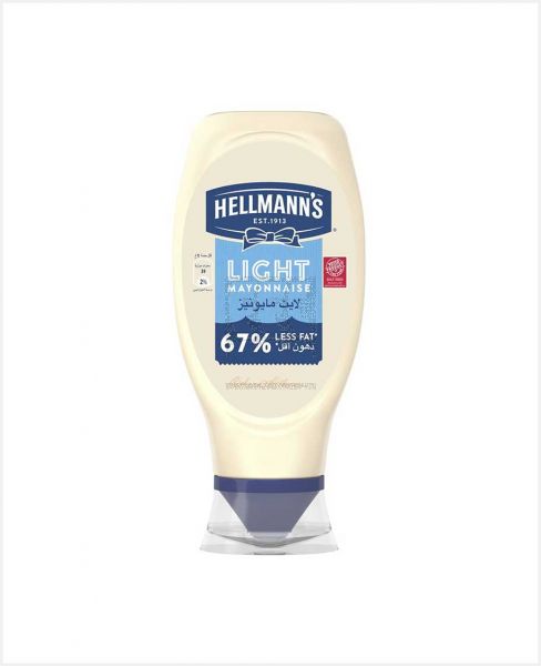 HELLMANN'S LIGHT MAYONNAISE 67% LESS FAT 420GM