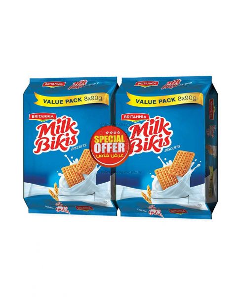 BRITANNIA MILK BIKIS 8SX2PKT 90GM PROMO