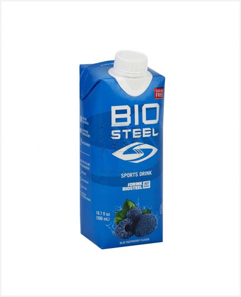 BIO STEEL SPORTS DRINK BLUE RASPBERRY FLAVOR 500ML