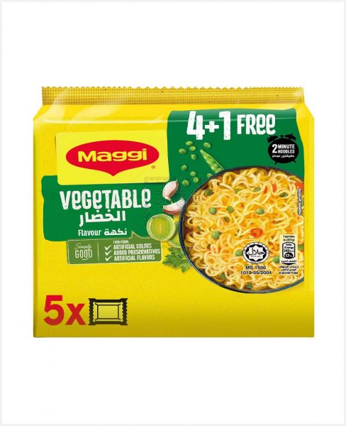 NESTLE MAGGI NOODLES VEGETABLE 77GM 4+1FREE
