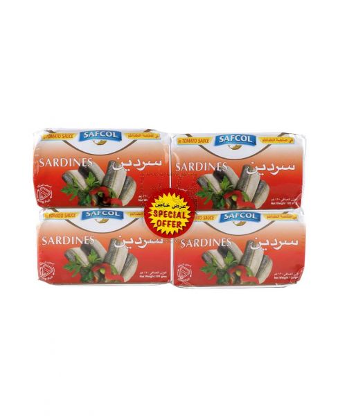 SAFCOL SARDINES ASSORTED 4SX120GM PROMO