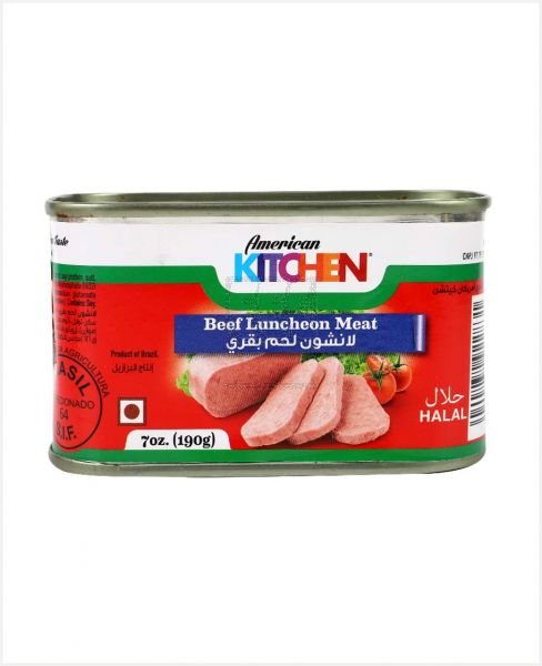 AMERICAN KITCHEN BEEF LUNCHEON MEAT 190GM