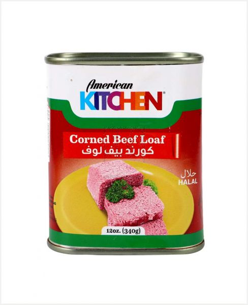 AMERICAN KITCHEN CORNED BEEF LOAF 340GM
