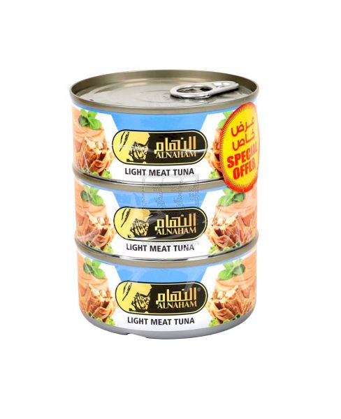 ALNAHAM TUNA SOLID PACK IN WATER 3X160GM