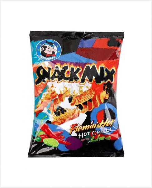 MR. CHIPS SNACK MIX FLAMIN HOT WITH LIME FLAVORED CHIPS 77GM