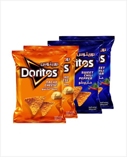 DORITOS TORTILLA CHIPS ASSORTED 4SX48GM PROMO
