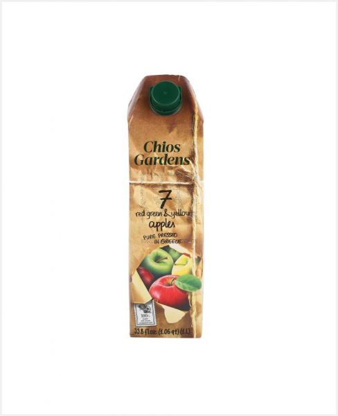 CHIOS GARDENS 7 RED GREEN AND YELLOW APPLES JUICE 1LTR