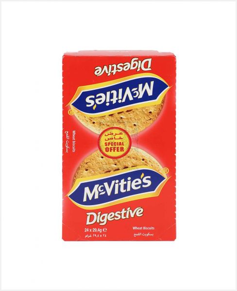 MCVITIES DIGESTIVE WHEAT BISCUITS 29.4GMX(20+4)FREE