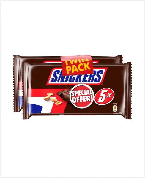 SNICKERS CHOCOLATE BAR 5S 2X225GM @S.PRICE