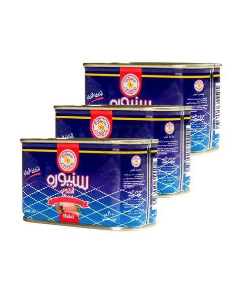 SINIORA BEEF LUNCHEON MEAT 200GM 2+1FREE