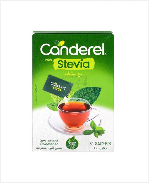CANDEREL WITH STEVIA LOW CALORIE SWEETENER 50S 100GM