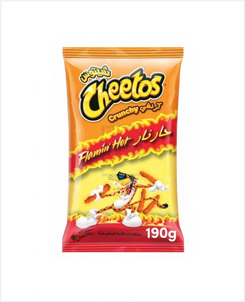 CHEETOS CRUNCHY CHEESE PUFFED CORN SNACKS 190GM