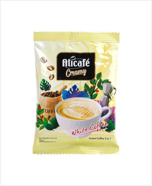 ALICAFE CREAMY 3IN1 WHITE COFFEE 25GM