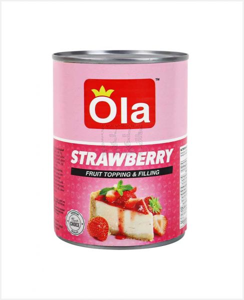 OLA STRAWBERRY FRUIT TOPPING AND FILLING 595GM