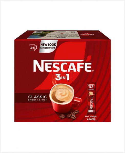 NESCAFE 3IN1 CLASSIC COFFEE (BOX) 24X20GM PROMO