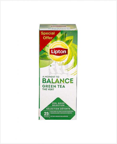 LIPTON BALANCE GREEN TEA THE VERT 25SX1.3GM 32.5GM PROMO