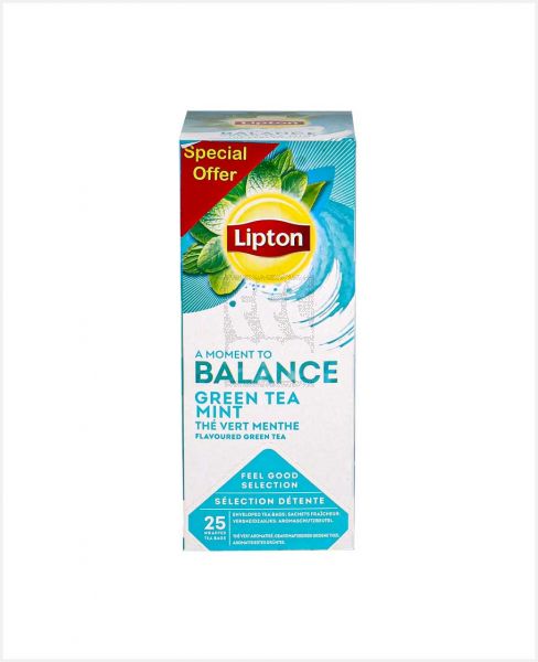 LIPTON BALANCE GREEN TEA MINT 25SX1.6GM 40GM PROMO
