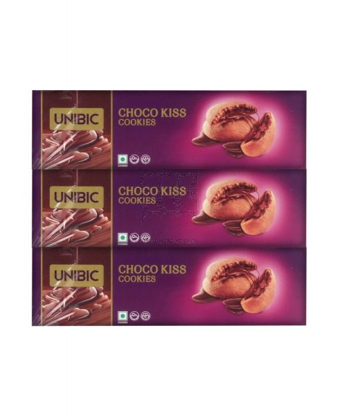UNIBIC CHOCO KISS COOKIES 3X75GM PROMO