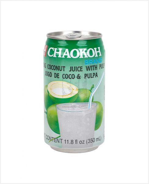 CHAOKOH YOUNG COCONUT JUICE WITH PULP 350ML