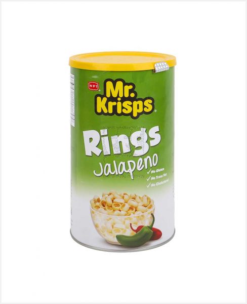 MR.KRISPS RINGS JALAPENO TIN 65GM