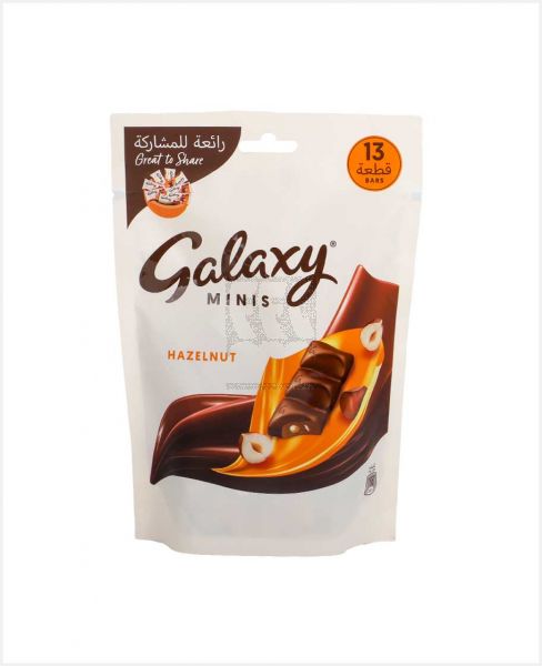 GALAXY HAZELNUT MINIS CHOCOLATE POUCH 162.5GM